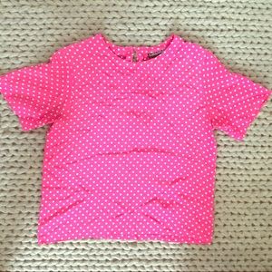 Pink Silk Polka Dots!